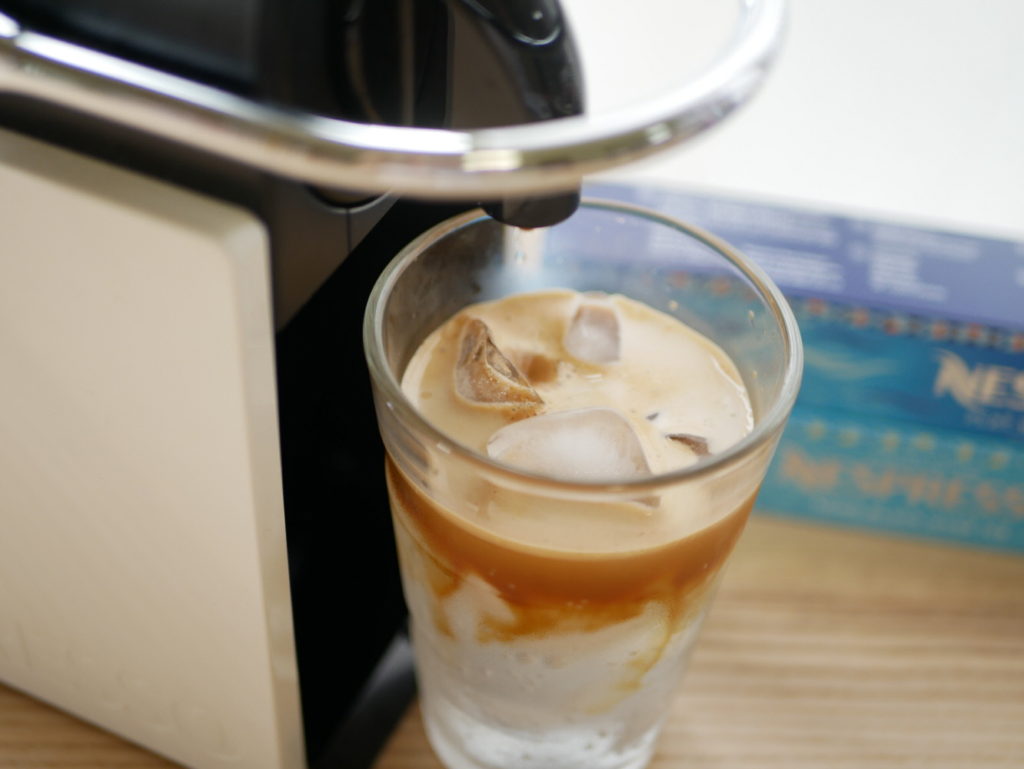 nespressで作ったシュワシュワの炭酸入りアイスコーヒー