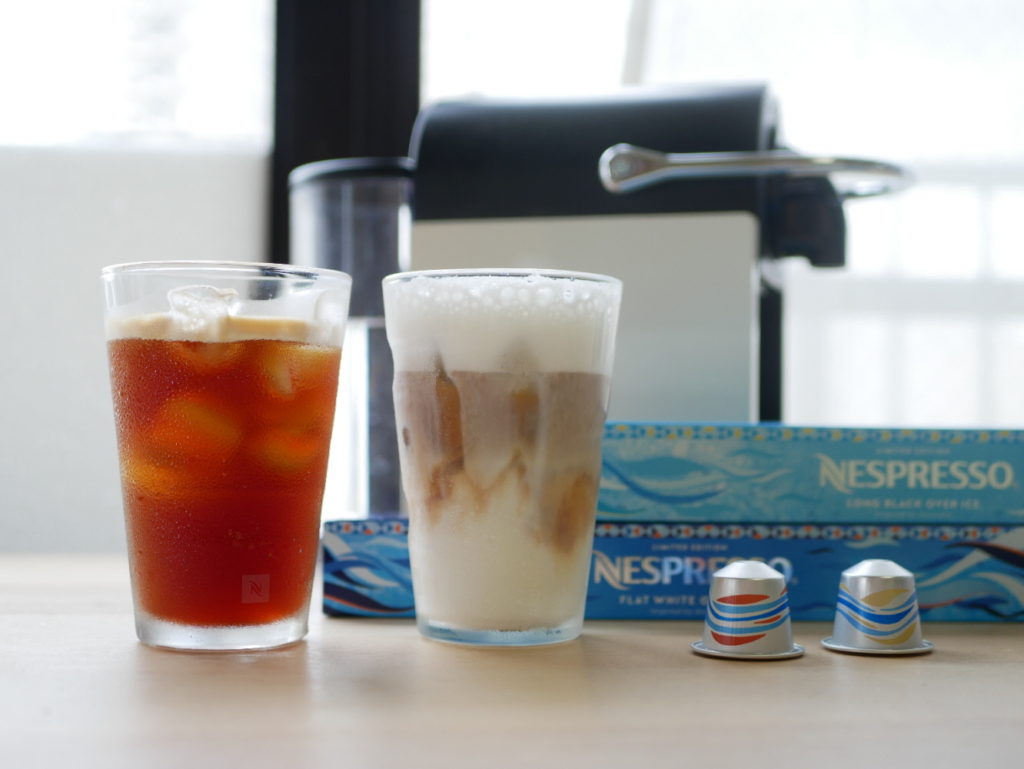 ネスプレッソのアイスカプセルで淹れた2種類のアイスコーヒー